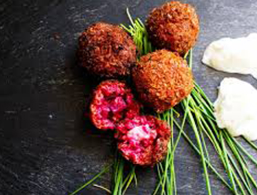 Beetroot-Arancini